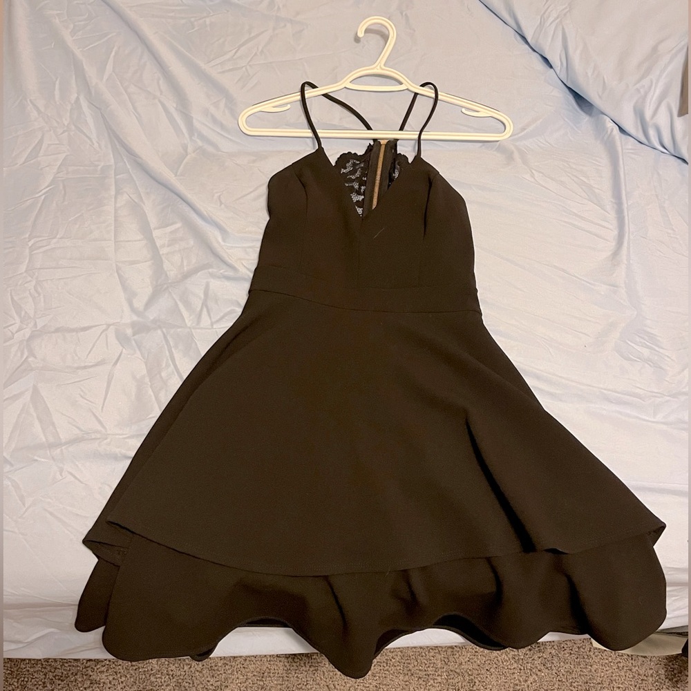 Mini homecoming dress with skirt